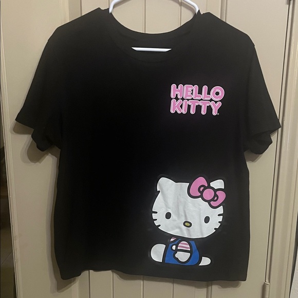 Hello Kitty Black and Pink Short Sleeve Tee - Picture 1 of 3